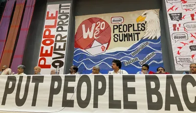 we20 activists brave the blockade by police trained for modi’s g 20