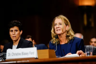 at senate hearing  christine blasey ford says she is  100  sure  kavanaugh assaulted her