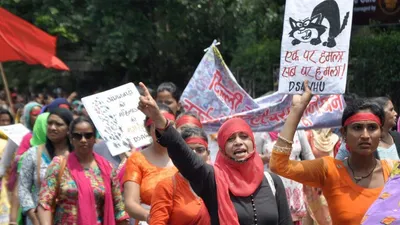 maharashtra government invokes esma against striking anganwadi workers