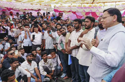 uttarakhand paper leak protest  after cm intervenes  demonstrators call off stir  give govt time till oct 10