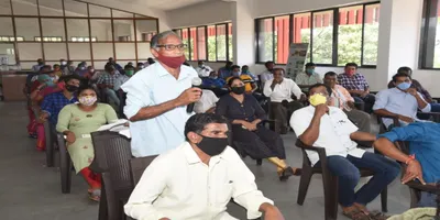 goa  melauli villagers continue protest against iit campus project