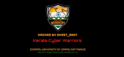in a beef with abvp   kerala cyber warriors  hack university website