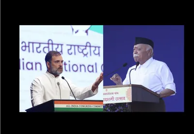 why rahul gandhi calls mohan bhagwat s 1947 remark  treason 