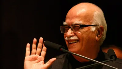 l k  advani makes a historic intervention