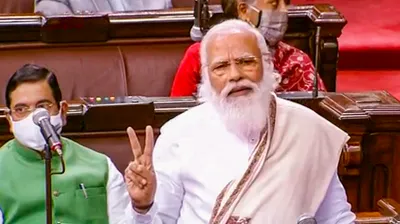  foreign destructive ideology    andolanjeevi   manmohan singh  highlights of pm modi s ls speech