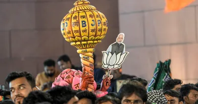 poll paradox  bjp’s bugbear aap helped it win big in gujarat