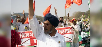 portraits from a rally  the kisan mazdoor mahapanchayat in delhi