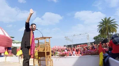 with a call for ‘greater tipraland’  tripura royal scion’s party to fight district polls