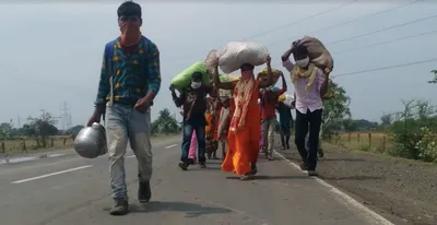 in madhya pradesh  not all migrant labourers walking back reach home
