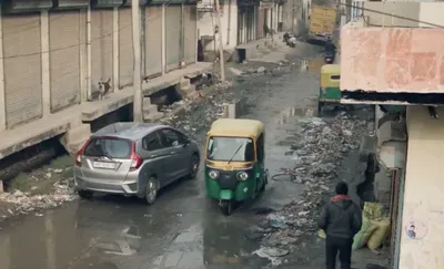 bjp s delhi campaign hits a pothole  bad roads shown in viral video targeting aap are from haryana