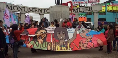 peru  protestors march to denounce violence against women