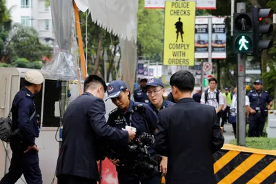 singapore deports south korean media staff as trump kim summit security tightens