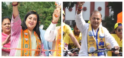 in coveted new delhi lok sabha seat  bjp aap faceoff as voters demand basic amenities