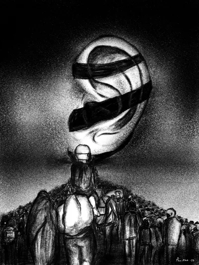  my dystopic nightmares   an artist s impression of the lockdown