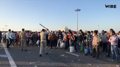 watch   overcrowded buses ferry daily wage workers home during coronavirus lockdown