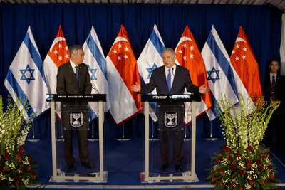 in singapore  band massive attack is out  but israeli defence companies are here to stay