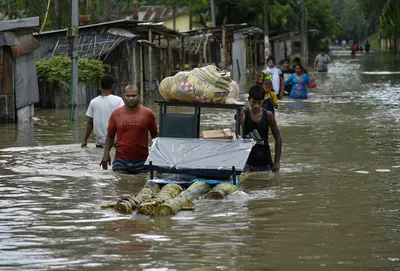 flood situation in assam worsens  two more die  over 4 6 lakh people affected