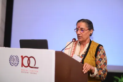 union leader questions government’s doublespeak at ilo event