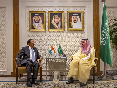 amid west asia crisis  nsa ajit doval makes one day  surprise  trip to riyadh