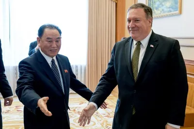 pompeo stands by  difficult  denuclearisation talks