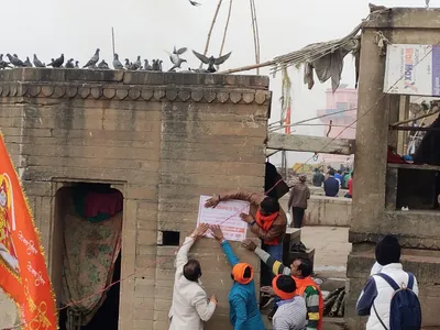 varanasi  opposition slams police for letting off those who put up communal posters