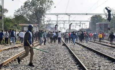 up rrb exam  protests  police crackdown bring issues of unemployment centre stage
