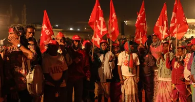 life of labour  voices from farmers  march in delhi  bsnl workers allege favouritism