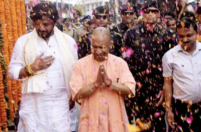 as adityanath  up officials play holi with communal colours  we shouldn t give space to this hatred