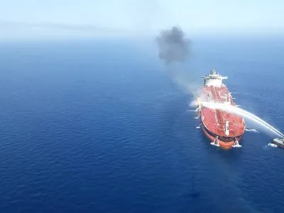 us blames iran for oil tanker attacks in gulf of oman  tehran rejects assertion