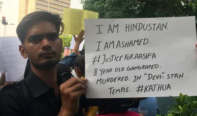  those who spread hatred cannot win   hundreds protest handling of kathua  unnao rape cases