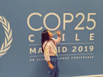 eight year old licypriya kangujam is flying india s flag at cop25