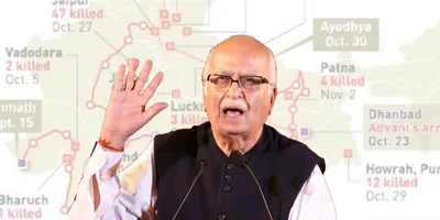 lk advani  from rath yatra to bharat ratna  a political journey propelled by violence  polarisation