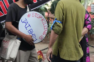 in photos  students  activists  victims  families protest sewer deaths