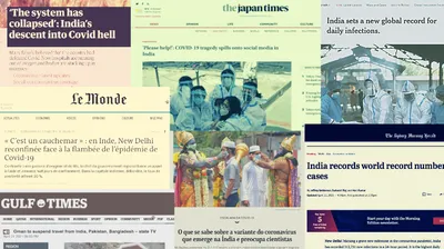 system has collapsed   global media minces no words on india s covid crisis