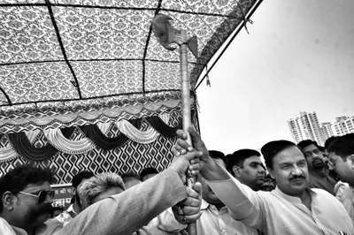 photos  brahmin group asserts presence with rally of its own