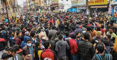 railways suspend 2021 ntpc exam after warning protesters of  lifetime ban  from jobs