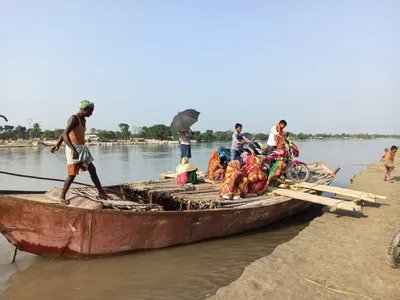 bihar ground report  in a forsaken village he used his savings to buy a boat instead of a house