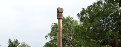 how the historic pillar of heliodorus became khamba baba