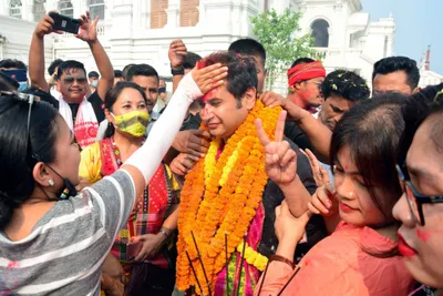 tripura  major blow for bjp ipft as pradyot s tipra sweeps district council polls