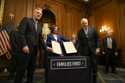 historic  2 2 trillion coronavirus bill passes us house  becomes law