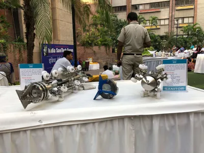technological solutions  including robots  aim to end manual scavenging
