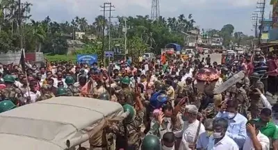 former tripura chief minister  cpi m  leaders attacked  hold bjp responsible