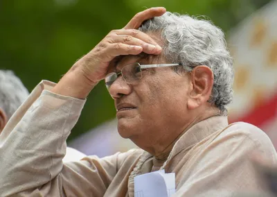 a reality check has inspired sitaram yechury to steer cpi m  towards a different  holistic agenda