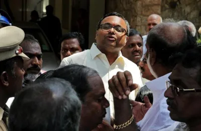 karti chidambaram appears before ed in imx media case