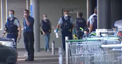 new zealand police kill  extremist  who stabbed six in supermarket