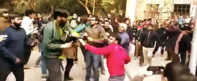 ‘leftist’ assaulter in video shared by jnu vc  prasar bharati now id’d as abvp student