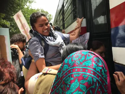 police detain people protesting clean chit to cji gogoi across india