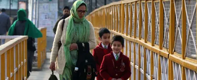 in photos  schools in kashmir reopen after seven months