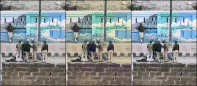 fact check  were delhi cops beating injured men  forcing them to sing national anthem 