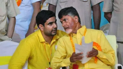 in the heir  dynasty politics in the tdp seem headed for a ‘sonset’